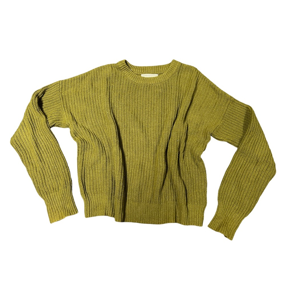 Green knit sweater
